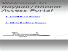 Tablet Screenshot of mail.raypak.com